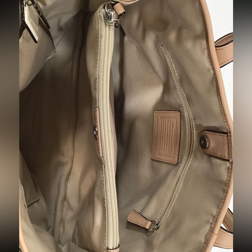 Women’s Coach Brown and Tan Signature Tote With Snake Print - Picture 2 of 6